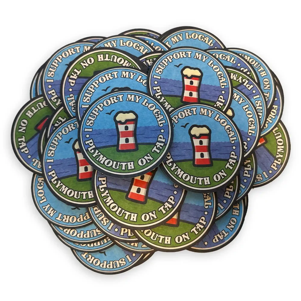 Plymouth on Tap Beer Mats Pack of 100