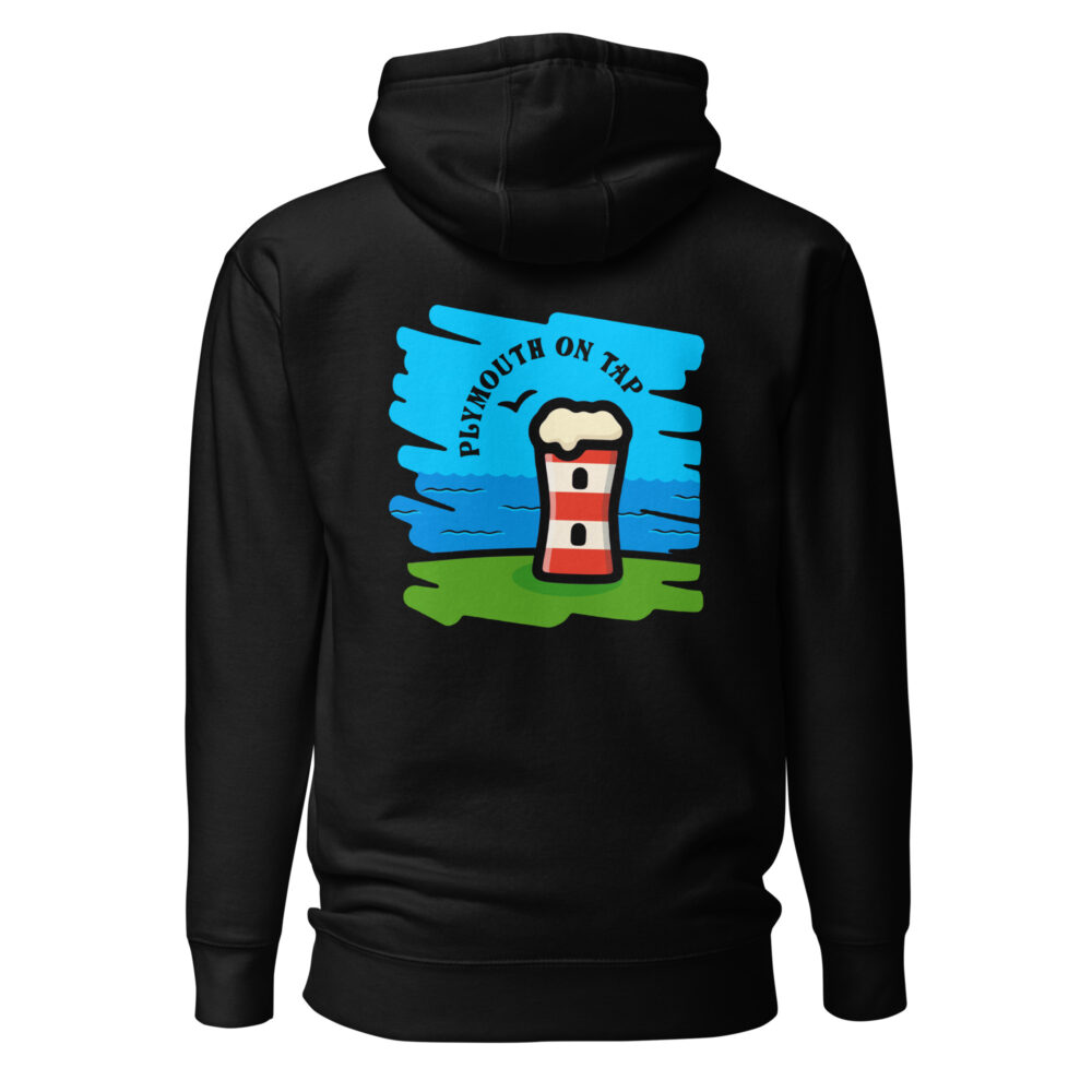 I Support My Local Front and Back Print Unisex Black Hoodie