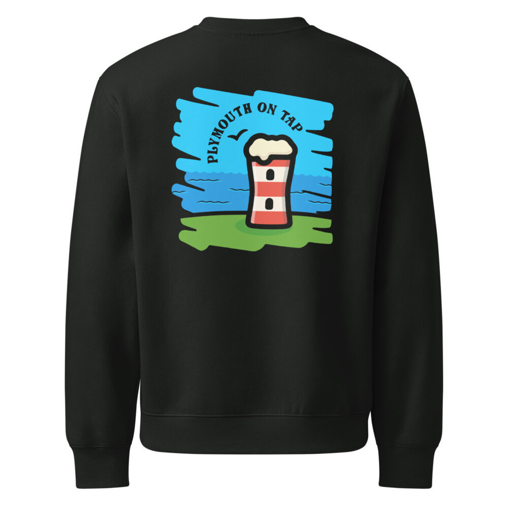 I Support My Local Front and Back Print Unisex Black Heavyweight Oversized Sweatshirt