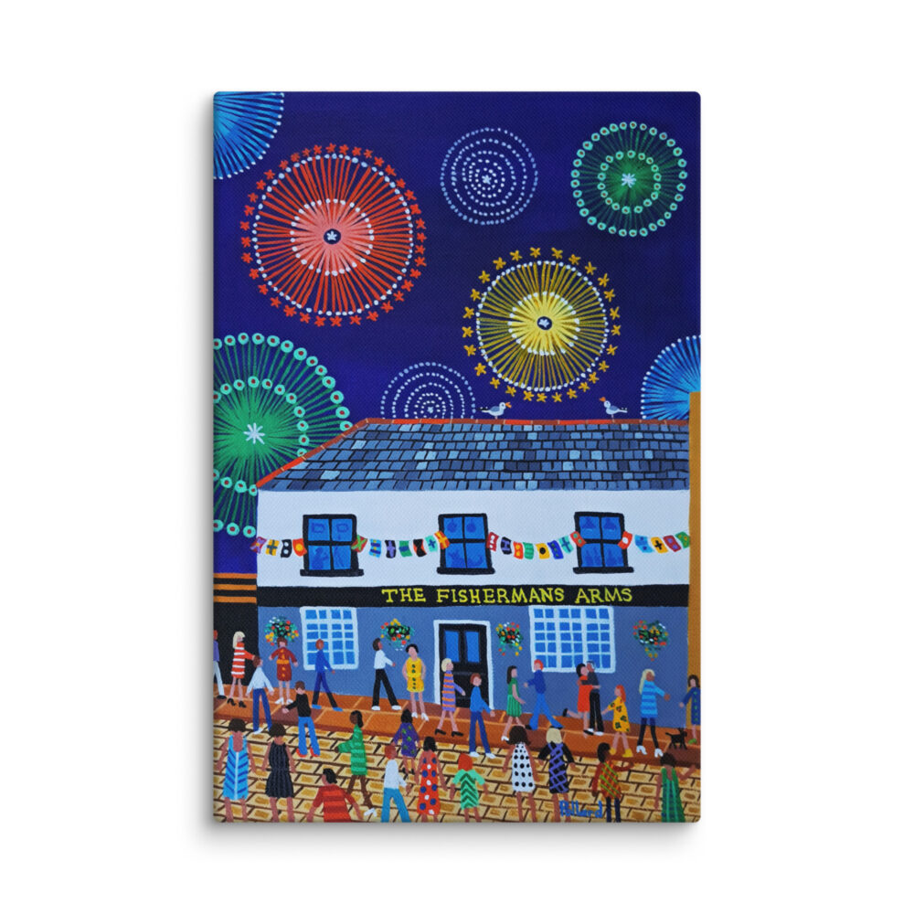 Fishermans Arms 8"x12" Unframed Canvas Print