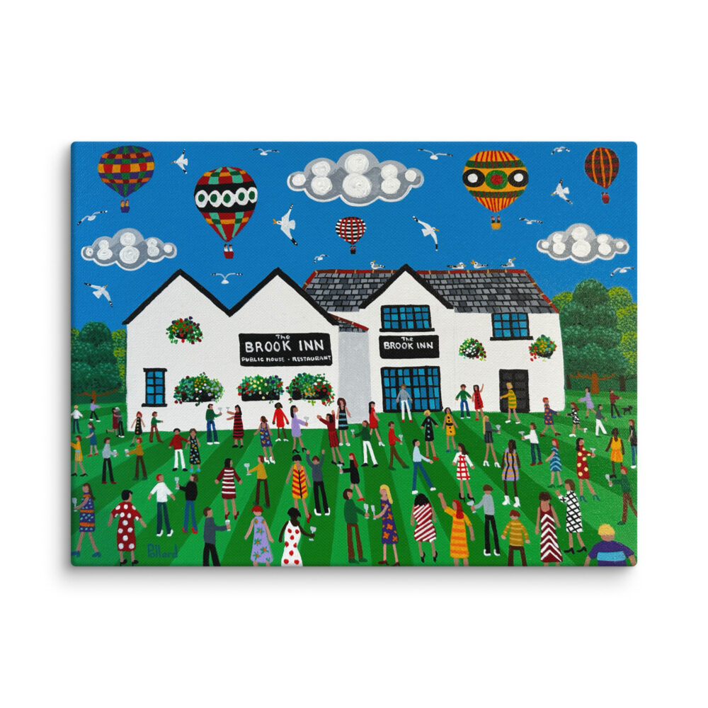 Brook Inn 9"x12" Unframed Canvas Print