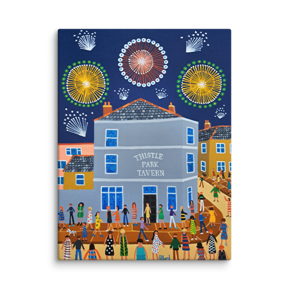 Thistle Park Tavern 9"x12" Unframed Canvas Print
