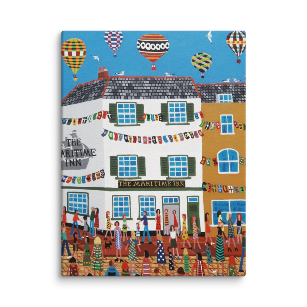 Maritime Inn 9"x12" Unframed Canvas Print